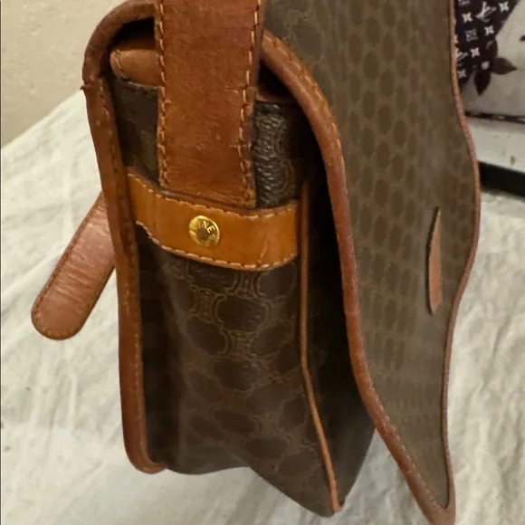 Celine Brown Monogram Crossbody Bag